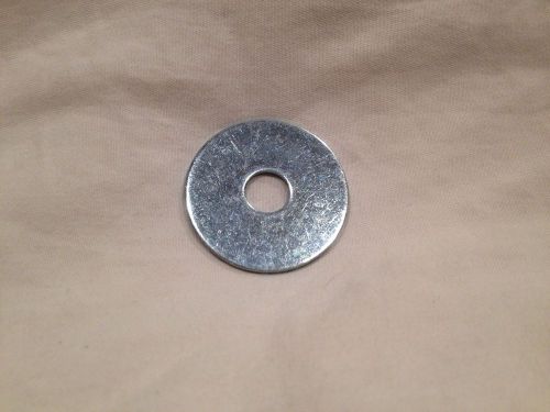 Metal Flat Washers. Lot Of 100 Steel/Zinc. 1.5&#034; Outside Diameter. New