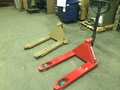 NEW RAYMOND MANUAL PALLET JACK , 27&#034; X 36&#034; 5000 LB CAPACITY , HD , 3 AVAILABLE