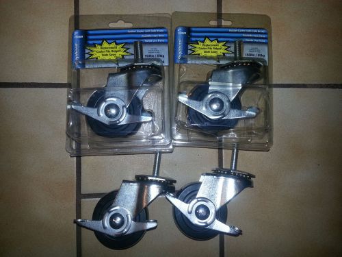 New shepherd hardware 3&#034; rubber caster with side brake model 9496 lot of 4 for sale