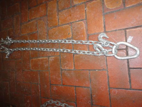 Chain V Bridle w/  Hooks &amp; Mini J Tow Truck Winch