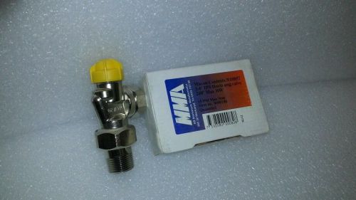 Macon N10837 Horizontal Angle Valve 1/2&#034; h/w or steam (New)