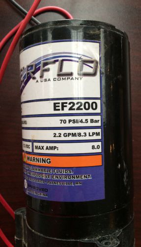 USED Everflo Pump EF2200  12Volt DC   2.2 GPM 8.3 LPM   Max amp 8.0   70 PSI