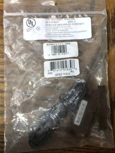 HONEYWELL 472417 SERIAL BURGLAR ALARM SURFACE DOOR CONTACT BROWN **NEW IN BAG **