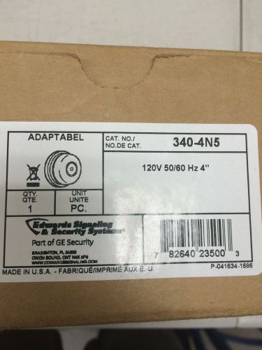 Edwards Signaling 340-4N5 120V 50/60HZ 4&#034;