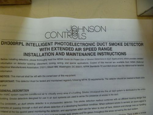 Innovair dh300 rlp photoelectric duct smoke detector w/extended air speed range for sale