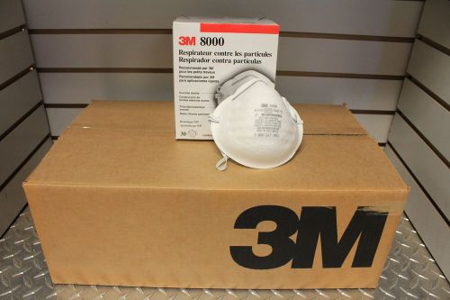 4 cases 32 boxes! 3m 8000 n95 particle respirator dust flu virus mask 960 masks! for sale