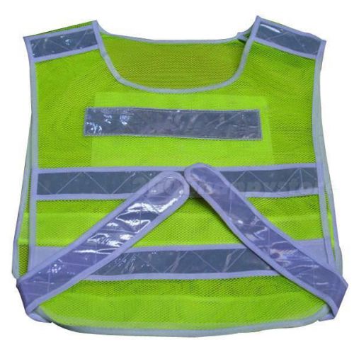 Grass transportation grid mesh vest reflective vest warning safety vest hysg for sale