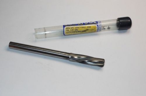 Ultra tool carbide reamer .4344&#034; series 453l 6fl spiral 5&#034; oal usa &lt;1935&gt; for sale