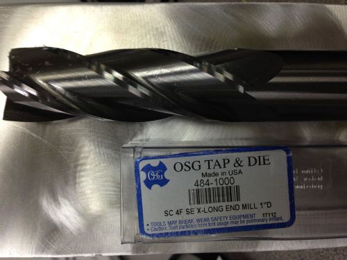 OSG 484-1000, 1&#034; x 1&#034; x 3&#034; x 6&#034;, Solid Carbide End Mill