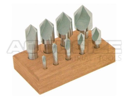 9 pcs single flute hss countersink set, 82 degree, ground, #0245-1029 for sale