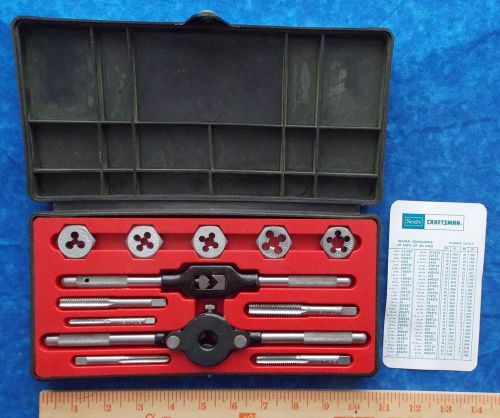 SEARS CRAFTSMAN 12 PIECE TAP DRILL SET WITH REFERENCE CARD RHETT STIDHAM  ESTATE