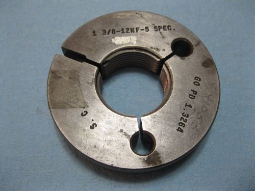 1 3/8 12 NF 5 THREAD RING GAGE SPEC. GO ONLY GAUGE SHOP 1.3750 P.D. 1.3264 GAUGE