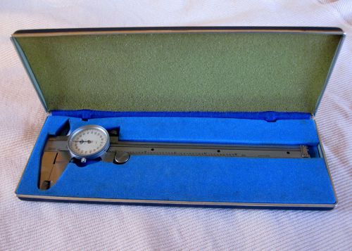 XLNT JAPAN-MADE KANON 6&#034; VERNIER CALIPER .001 INCREMENTS W/HARD CASE