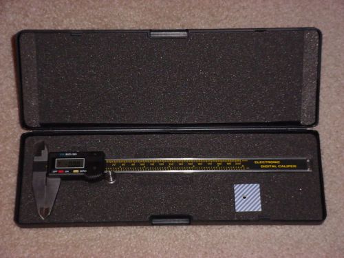 NEW DIGITAL INCH &amp; METRIC CALIPERS 6 INCH W/ AUTO OFF W/ HARD STORAGE CASE