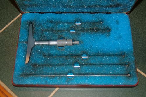 central 0-6 depth micrometer set