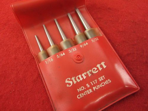 Starrett No.117 center punch, 5 pc. set