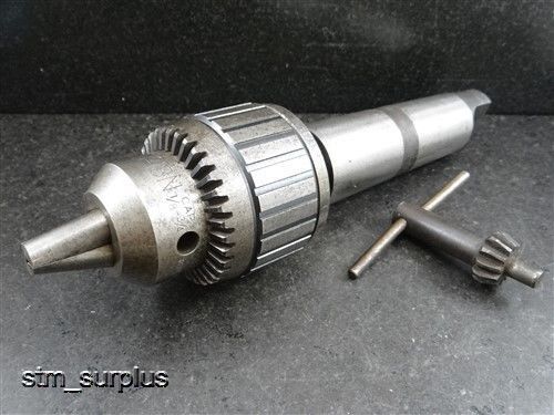 Jacobs 18n ball bearing super drill chuck 3/4&#034; capacity 5mt shank w/ key for sale