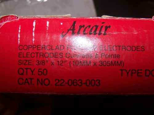 NEW ARCAIR 22-063-003, DC Electrode,Copperclad,3/8x12,PK 44
