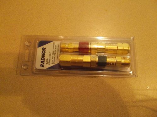 NEW RADNOR REGULATOR TO HOSE QUICK CONNECTS SET QDB30 B-SIZE 64003943 VICTOR