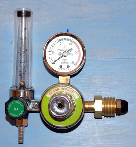 ARGON CO2 GAS MIG TIG FLOW METER WELDING WELD REGULATOR GAUGE WELDER CGA580 FITS