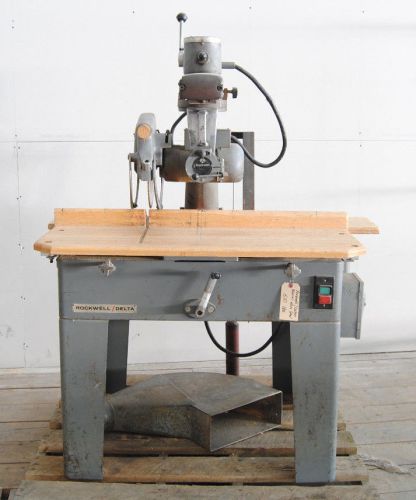 Delta Rockwell 14&#034; radial arm saw model 14RAS compound miter cutoff saw 24&#034; arm