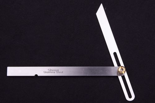 Shinwa Japanese 7&#034; Stainless Steel Sliding T Bevel Gauge