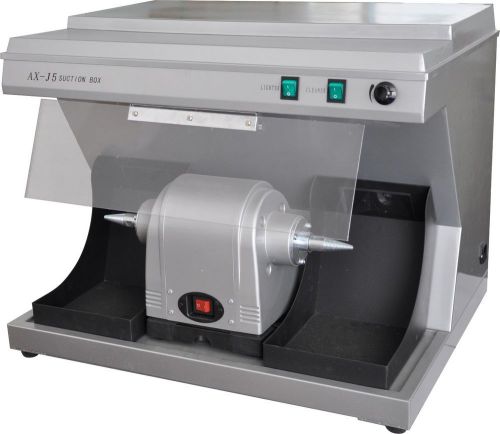 New dental lab vacuum polishing lathe compact unit ax-j5 w/ built-in vacuum for sale