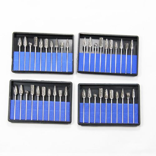 Bid 40pcs/4Box New Tungsten Steel Dental Burs Lab Burrs Tooth Drill