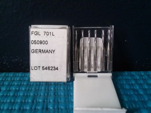 Unused (new) Miltex 701L dental burs (12 burs)