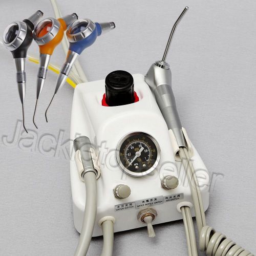 Dental Portable Turbine Unit work w/Compressor 4-H Connection+1*Jet Air Polisher