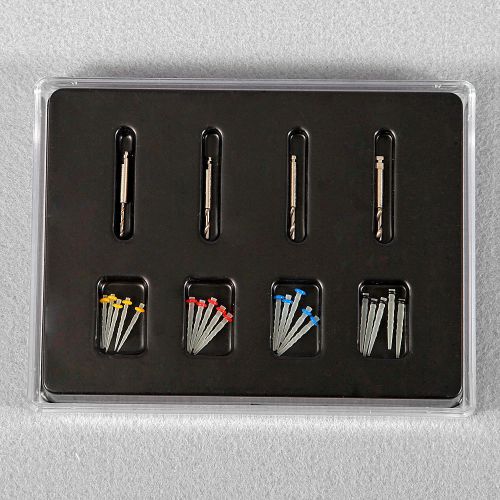 Dental Fiber Posts Resin High-intensity Screw Thread Glass &amp; 4 Drills CE