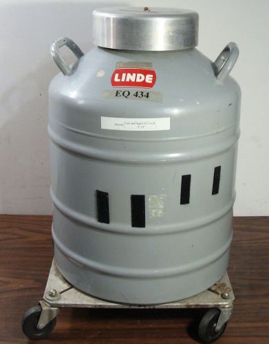 LINDE UNION CARBIDE LR-30 LIQUID NITROGEN CRYOGENIC CRYO TANK DEWAR + CANISTERS