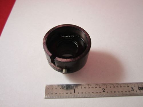 OPTICAL VINTAGE MICROSCOPE PART GERMANY CONDENSER IRIS OPTICS BIN #7B