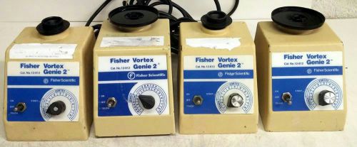 4 FISHER CAT. 12-812 VORTEX GENIE 2 VORTEX MIXERS SHAKERS G-560