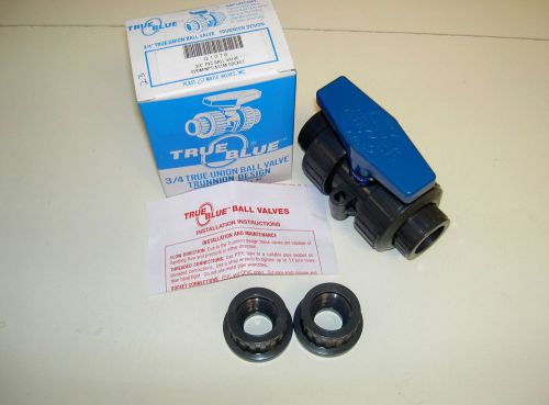 PLASTOMATIC 3/4&#034; TRUE BLUE PVC BALL VALVES, 3 VALVES FOR ONE PRICE