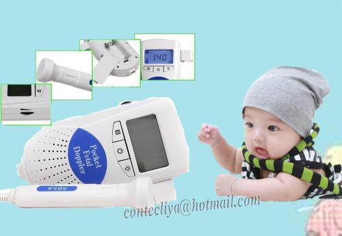 CE&amp;FDA Sonoline B Fetal Heart Doppler,heart beat monitor,LCD,3Mhz probe