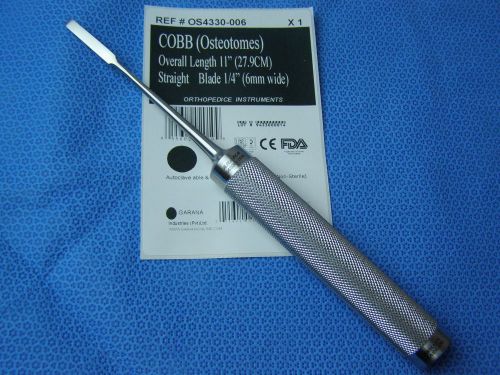 COBB Osteotome Chisel 11&#034; Straight 6mm Veterinary Orthopedic Instruments 1-EA