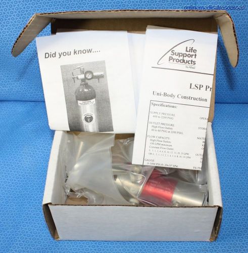 LSP Rhino CGA-870 Oxygen Regulator 25LPM (2) DISS + Barb L370-220-A-STL NEW