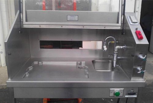 TBJ STAINLESS STEEL FORMALIN DISPENSER SINK HOOD ENCLOSURE CABINET WORKSTATION