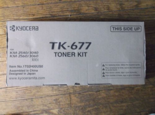 NEW GENUINE Kyocera TK677 KM 2540 3040 2560 3060 BLACK Toner P/N 1T02H00US0001