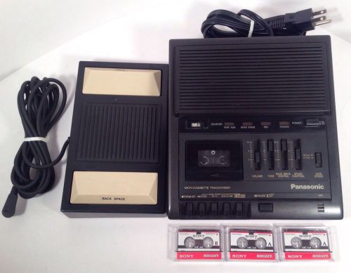 Panasonic Microcassette Transcriber RR-930 RR 930 W/ RP-2692 Pedal