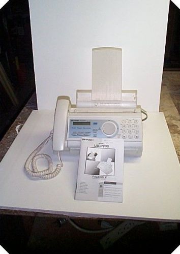 Plain Paper Fax Sharp UX-P200 Facsimile Copier - Rarely Used - Good Condition