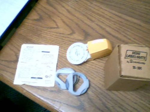 Dennison Mini Label-Mate # 18-384 With Box 2 ROLL Tape(black &amp; blue) B0003