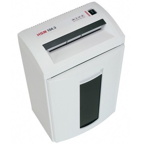 HSM 104.3 22-24 Sheet Strip Cut Shredder HIGH SPEC. PROFESSIONAL OFFICE MACHINE