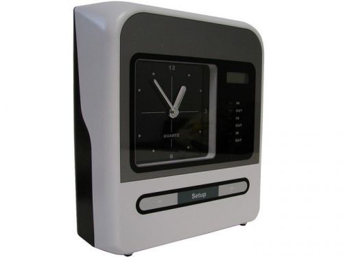 Employee attendance time recorder clock payroll wall desktop w/100 thermal cards for sale