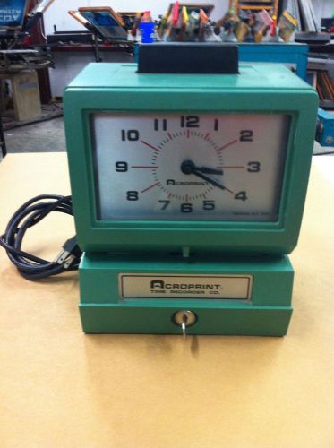 ACROPRINT  HEAVY DUTY TIME PUNCH CLOCK MODEL 125AR3