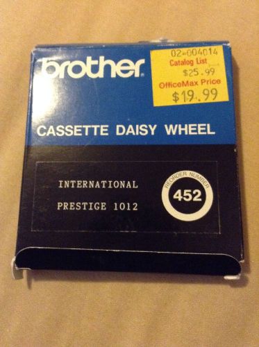 BROTHER CASSETTE DAISY WHEEL 452 INTERNATIONAL PRESTIGE 1012