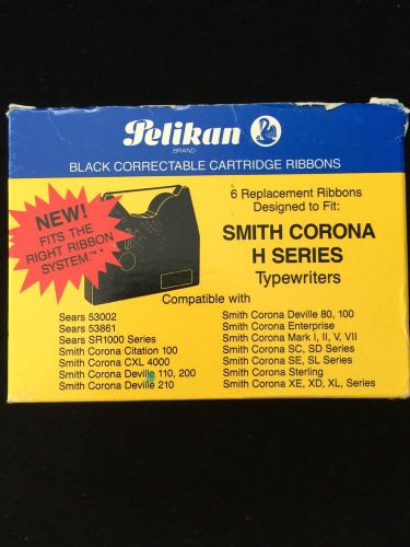 5pk Pelikan Correctable Cartridge Ribbon For Smith Corona H Series Typewriters