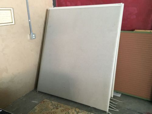 Gray, sound absorbing, padded cubicle panels, 60&#034;w x 72&#034;h for sale