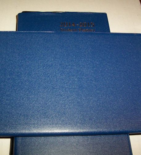 2014/2015 WEEKLY Agenda BLUE 18 month Academic year calendar 4x7&#034; planner school